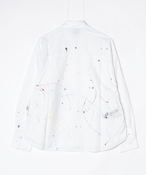 APPLEBUM(アップルバム)の「Paint Oversize Shirt(シャツ/ブラウス・メンズ・ホワイト・MEDIUM/LARGE)」の10枚目の写真