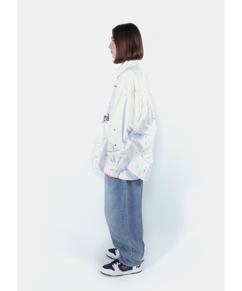 APPLEBUM(アップルバム)の「Paint Oversize Shirt(シャツ/ブラウス・メンズ・ホワイト・MEDIUM/LARGE)」の4枚目の写真