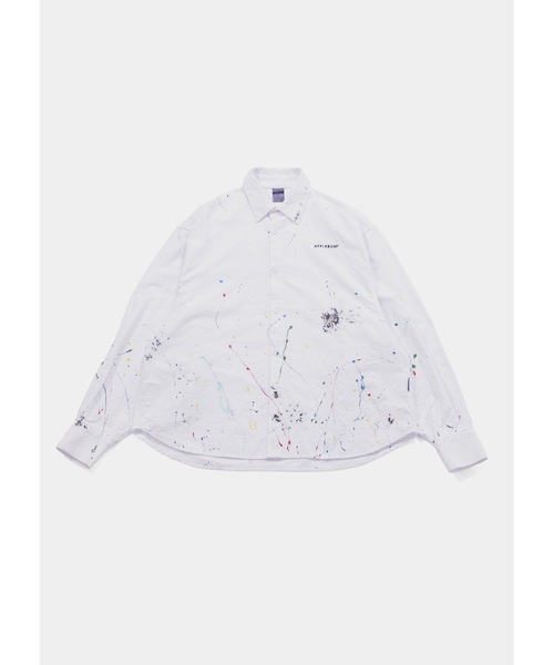 APPLEBUM(アップルバム)の「Paint Oversize Shirt(シャツ/ブラウス・メンズ・ホワイト・MEDIUM/LARGE)」の5枚目の写真