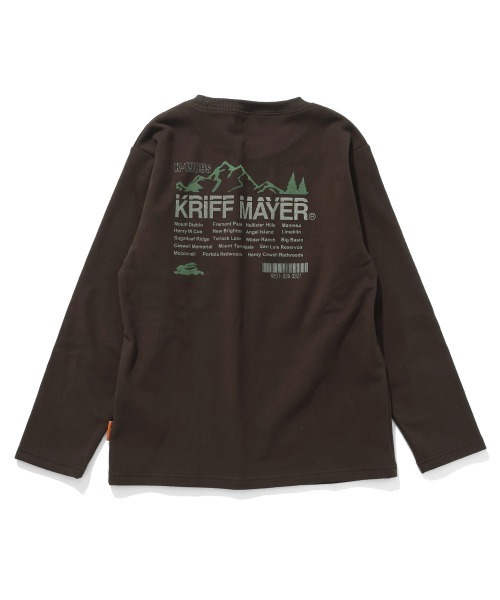 KRIFF MAYER Kid's Collection（クリフメイヤーキッズコレクション）の「【伸縮性･ストレッチ】もちのびポケクルー（Tシャツ/カットソー・キッズ・ダークブルー/ナチュラル/レッド/ダークブラウン/ブラック/グレー・130/120/150/140/160/170）」の4枚目の写真