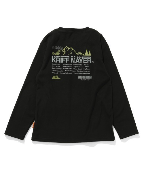 KRIFF MAYER Kid's Collection（クリフメイヤーキッズコレクション）の「【伸縮性･ストレッチ】もちのびポケクルー（Tシャツ/カットソー・キッズ・ダークブルー/ナチュラル/レッド/ダークブラウン/ブラック/グレー・130/120/150/140/160/170）」の2枚目の写真