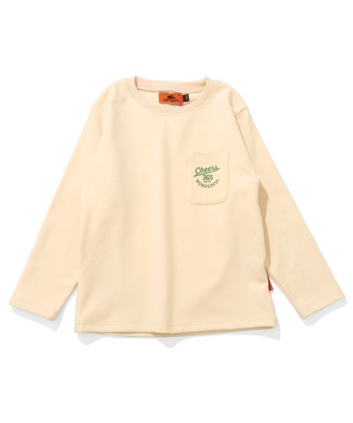 KRIFF MAYER Kid's Collection（クリフメイヤーキッズコレクション）の「【伸縮性･ストレッチ】もちのびポケクルー（Tシャツ/カットソー・キッズ・ダークブルー/ナチュラル/レッド/ダークブラウン/ブラック/グレー・130/120/150/140/160/170）」の22枚目の写真