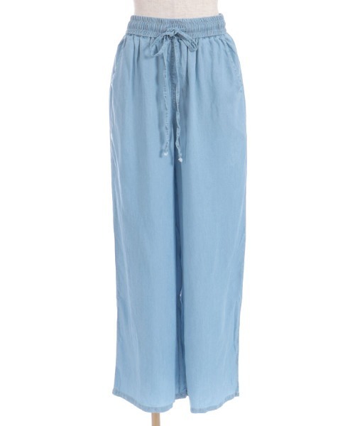 axes femme（アクシーズファム）の「ストレートパンツ（その他パンツ・レディース・ブルー/インディゴブルー・FREE）」の8枚目の写真