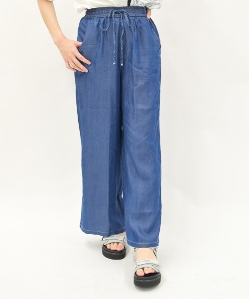 axes femme（アクシーズファム）の「ストレートパンツ（その他パンツ・レディース・ブルー/インディゴブルー・FREE）」の3枚目の写真