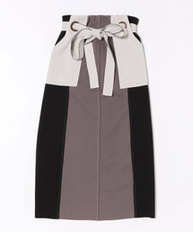 Miss Arrivo（ミスアリーヴォ）の「ウエストリボン付き配色スカート（スカート）」