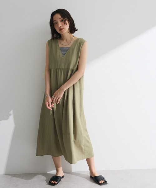 Green　Parks（グリーンパークス）の「5WAYノースリーブワンピース（ワンピース・レディース・ブラウン/ブラック/カーキ/ブルー・FREE）」の3枚目の写真