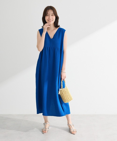 Green　Parks（グリーンパークス）の「5WAYノースリーブワンピース（ワンピース・レディース・ブラウン/ブラック/カーキ/ブルー・FREE）」の4枚目の写真