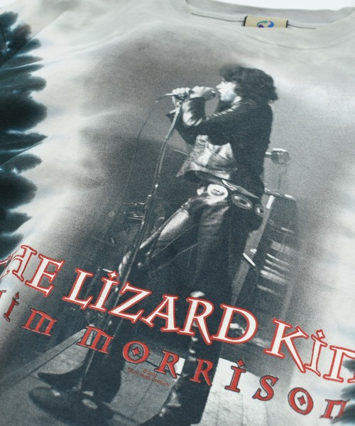 LIQUID BLUE（リキッドブルー）の「【USED】Y2K LIQUID BLUE “Jim Morrison/THE LIZARD KING” バンド Tシャツ（Tシャツ/カットソー・メンズ・グレー・LARGE）」の3枚目の写真