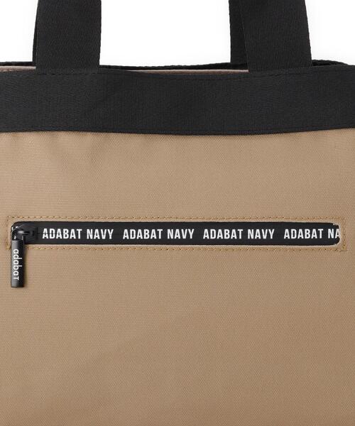 adabat（アダバット）の「【新レーベル ADABAT NAVY】サンデーズトリコロールカートバッグ（トートバッグ・メンズ・ベージュ/ブラック・00）」の7枚目の写真