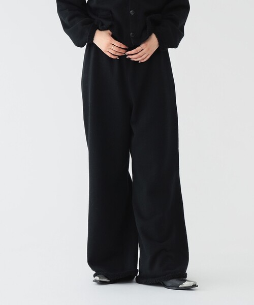 セール】【2/5再値下げ】maturely / ワイド フレア ジャージー パンツ