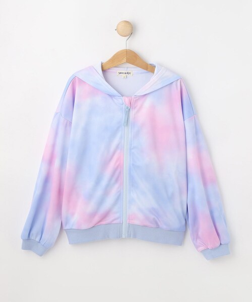 SHOO・LA・RUE（シューラルー）の「【130-150cm/UV対策】レインボーパーカ（パーカー・キッズ・ブルー系9/ライトパープル・15 /14/13）」の2枚目の写真