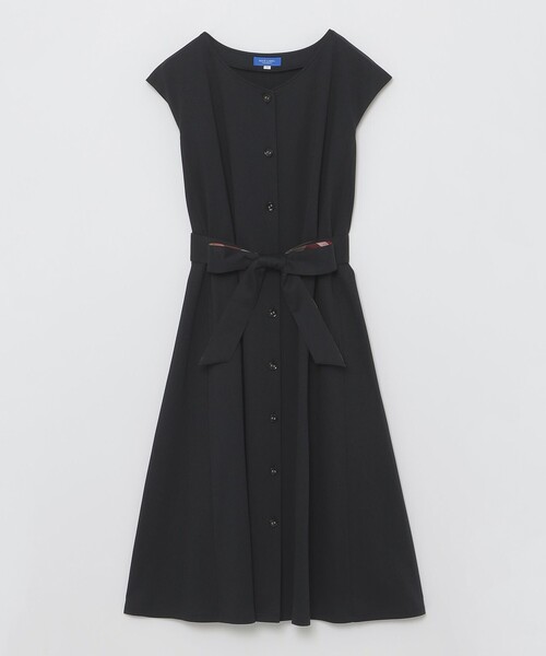 ブルーレーベルクレストブリッジ 黒のフード付シンプルワンピース　38 BLUE LABEL CRESTBRIDGE（ブルーレーベルクレストブリッジ）の