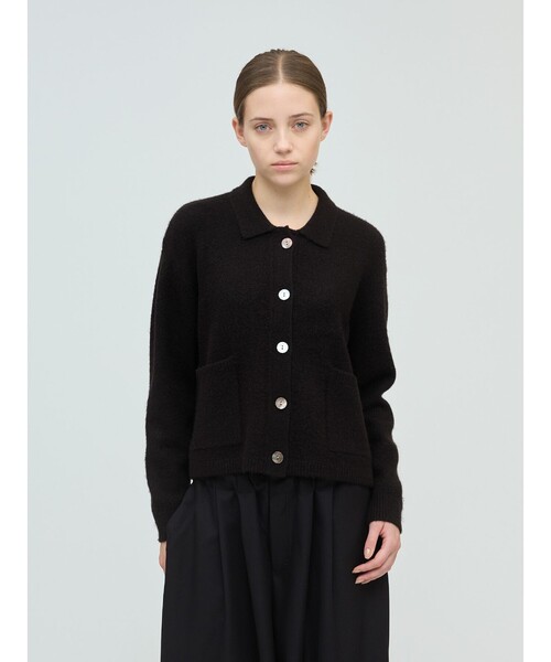 mizuiro ind 襟付きショートカーディガン（カーディガン/ボレロ