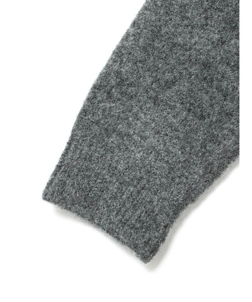 mizuiroind（ミズイロインド）の「mizuiro ind 襟付きショートカーディガン（カーディガン/ボレロ・レディース・チャコールグレー/オフホワイト/ブラック・FREE）」の17枚目の写真