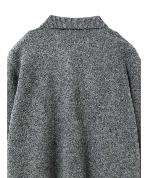 mizuiroind（ミズイロインド）の「mizuiro ind 襟付きショートカーディガン（カーディガン/ボレロ・レディース・チャコールグレー/オフホワイト/ブラック・FREE）」の20枚目の写真