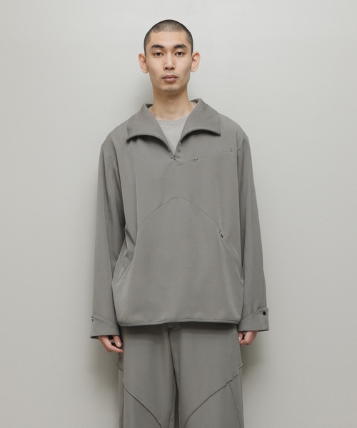 BAL（バル）の「BAL / ii_iiiiiii TECHNICAL WOOL PULLOVER（その他アウター・メンズ・チャコール/グレイッシュベージュ・3/2/1）」の8枚目の写真