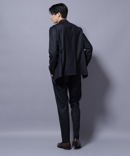 NANO universe(ナノユニバース)の「「N TROUSERS PREMIUM」ウールデニムパンツ/STRETCH(セットアップ可)(スラックス・メンズ・ネイビー/ブラック・L/M/S)」の9枚目の写真