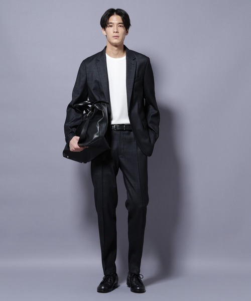 NANO universe(ナノユニバース)の「「N TROUSERS PREMIUM」ウールデニムパンツ/STRETCH(セットアップ可)(スラックス・メンズ・ネイビー/ブラック・L/M/S)」の11枚目の写真