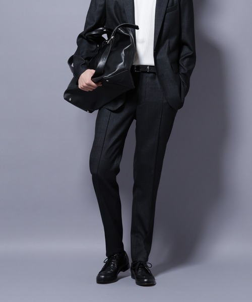 NANO universe(ナノユニバース)の「「N TROUSERS PREMIUM」ウールデニムパンツ/STRETCH(セットアップ可)(スラックス・メンズ・ネイビー/ブラック・L/M/S)」の10枚目の写真