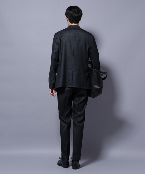 NANO universe(ナノユニバース)の「「N TROUSERS PREMIUM」ウールデニムパンツ/STRETCH(セットアップ可)(スラックス・メンズ・ネイビー/ブラック・L/M/S)」の16枚目の写真