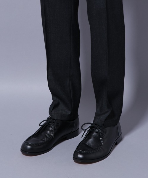 NANO universe(ナノユニバース)の「「N TROUSERS PREMIUM」ウールデニムパンツ/STRETCH(セットアップ可)(スラックス・メンズ・ネイビー/ブラック・L/M/S)」の22枚目の写真