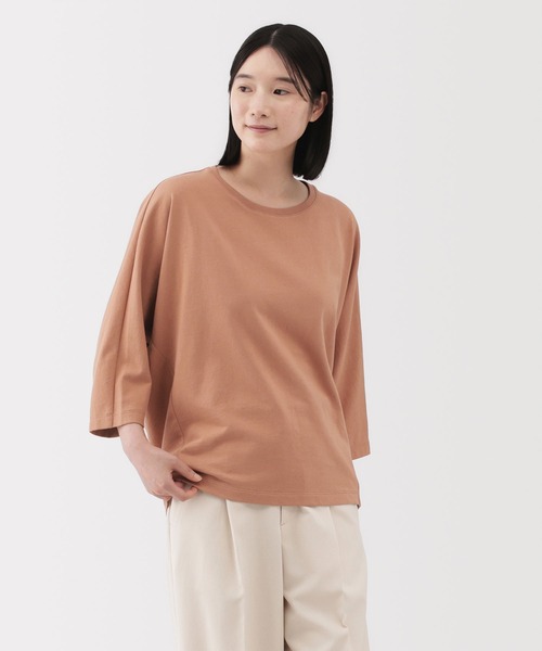 婦人 ライトスウェット七分袖プルオーバー（Tシャツ/カットソー