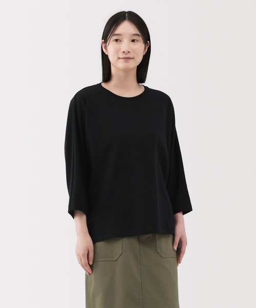 セール】婦人 ライトスウェット七分袖プルオーバー（Tシャツ