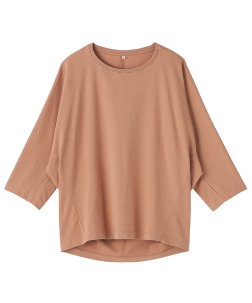 無印良品（ムジルシリョウヒン）の「婦人　ライトスウェット七分袖プルオーバー（Tシャツ/カットソー・レディース・ブラック/チャコールグレー/オフホワイト/オレンジ系・S/M/XL/L）」の15枚目の写真