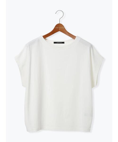 Lugnoncure（ルノンキュール）の「【接触冷感】ドルマンボートネックトップス（Tシャツ/カットソー・レディース・チャコールグレー/オフホワイト/ブラウン/ブルー・F）」の17枚目の写真