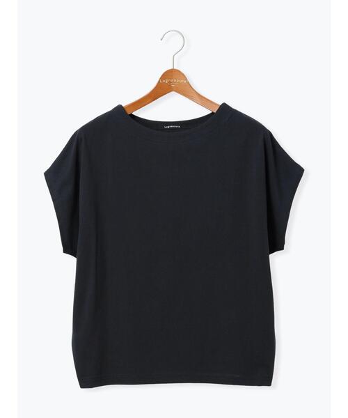 Lugnoncure（ルノンキュール）の「【接触冷感】ドルマンボートネックトップス（Tシャツ/カットソー・レディース・チャコールグレー/オフホワイト/ブラウン/ブルー・F）」の18枚目の写真