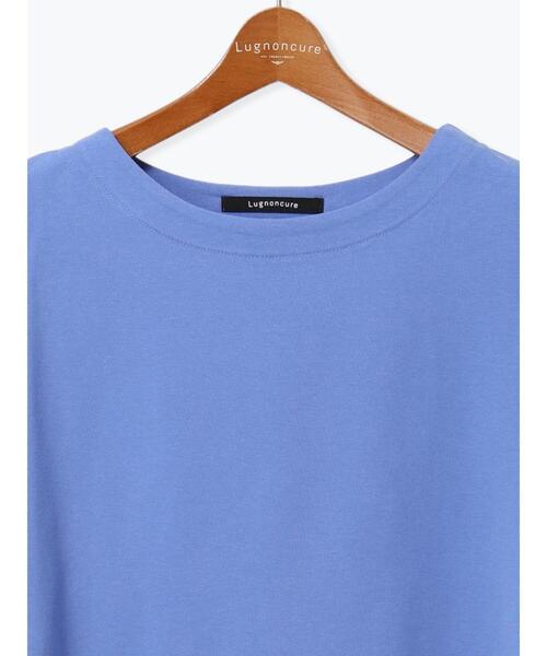 Lugnoncure（ルノンキュール）の「【接触冷感】ドルマンボートネックトップス（Tシャツ/カットソー・レディース・チャコールグレー/オフホワイト/ブラウン/ブルー・F）」の22枚目の写真