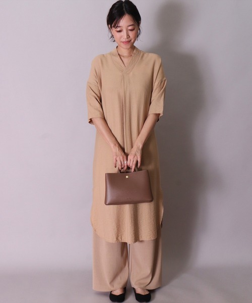 Legato Largo(レガートラルゴ)の「(LF)【Legato Largo】【たすかるっかばん】2ポケット 2WAY ショルダーバッグ(ショルダーバッグ・レディース・ブラウン/ダークグリーン/ブラック・ONE SIZE)」の20枚目の写真