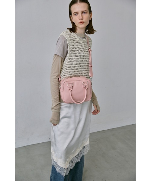 ルルレモン　くすみピンク　ミニボストンショルダーバッグ♡ デイジークラシカルミニボストン #ミニ #マリークワント #MARYQUANT - ヨガ・ピラティス