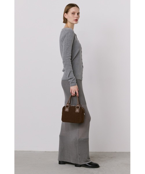 シボ革スクエアミニショルダー / フェイクレザーミニボストン / ペット