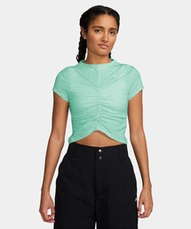 NIKE（ナイキ）の「W TIGHT SHORT-SLEEVE CROPPED MOCK-NECK TOP　HV2507-353（Tシャツ/カットソー）」