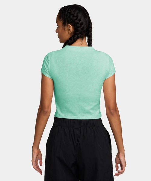 セール】W TIGHT SHORT-SLEEVE CROPPED MOCK-NECK TOP HV2507-353（T