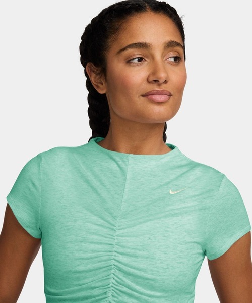 セール】W TIGHT SHORT-SLEEVE CROPPED MOCK-NECK TOP HV2507-353（T