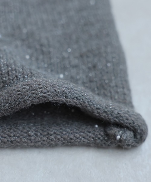 antiqua（アンティカ）の「パール付きニット帽（ニットキャップ/ビーニー・レディース・グレー/ブラック・ONESIZE）」の18枚目の写真