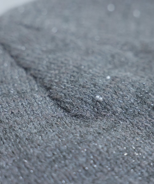 antiqua（アンティカ）の「パール付きニット帽（ニットキャップ/ビーニー・レディース・グレー/ブラック・ONESIZE）」の19枚目の写真