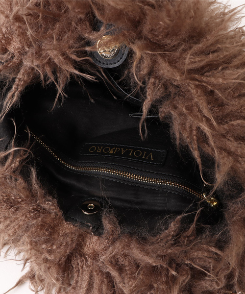 qualite（カリテ）の「【VIOLA’ORO】ELMO ファートートバッグ/チェーンバッグ（トートバッグ・レディース・ブラウン・フリー）」の4枚目の写真