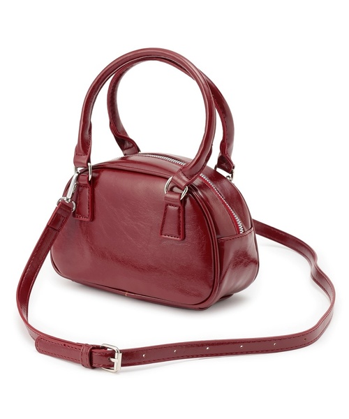 by LOVEiT（バイラビット）の「【Cuugal8月号掲載】ミニボストン（ショルダーバッグ・キッズ・ブラウン/エンジ/ブラック・F）」の3枚目の写真