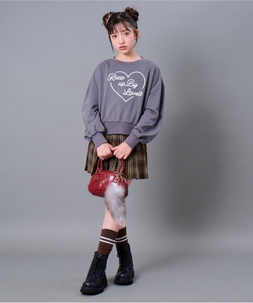 by LOVEiT（バイラビット）の「【Cuugal8月号掲載】ミニボストン（ショルダーバッグ・キッズ・ブラウン/エンジ/ブラック・F）」の4枚目の写真