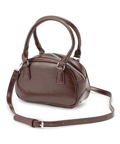 by LOVEiT（バイラビット）の「【Cuugal8月号掲載】ミニボストン（ショルダーバッグ・キッズ・ブラウン/エンジ/ブラック・F）」の6枚目の写真