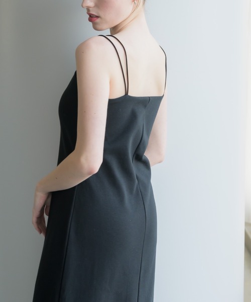 muku（ムク）の「LONG CAMISOLE ONEPIECE/DOUBLE STRAP（ワンピース・レディース・アイボリー/ブラック・FREE/SMALL）」の13枚目の写真