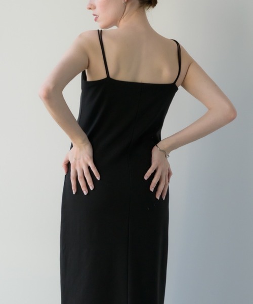 muku（ムク）の「LONG CAMISOLE ONEPIECE/DOUBLE STRAP（ワンピース・レディース・アイボリー/ブラック・FREE/SMALL）」の17枚目の写真