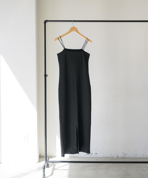 muku（ムク）の「LONG CAMISOLE ONEPIECE/DOUBLE STRAP（ワンピース・レディース・アイボリー/ブラック・FREE/SMALL）」の20枚目の写真