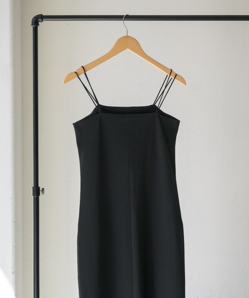 muku（ムク）の「LONG CAMISOLE ONEPIECE/DOUBLE STRAP（ワンピース・レディース・アイボリー/ブラック・FREE/SMALL）」の19枚目の写真