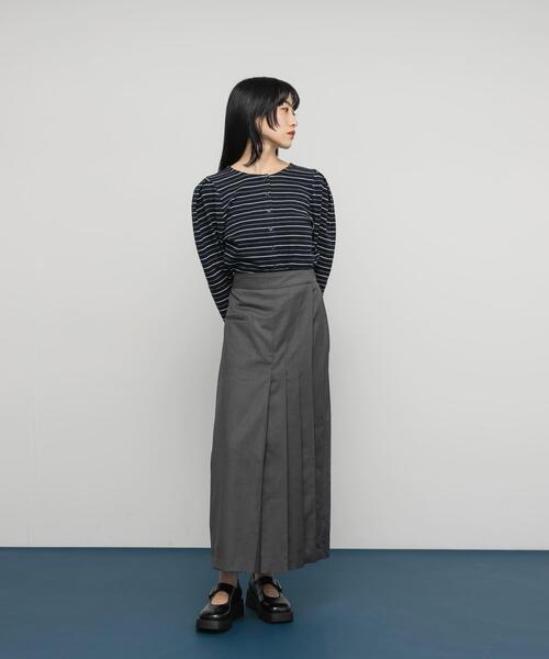 セール】ラップライクプリーツスカート（スカート）｜KBF