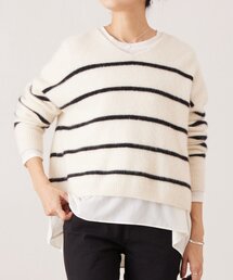 BEARDSLEY | FOXウールVネックニット(ニット/セーター)