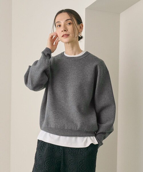 セール】ポリエステルブレンド ミラノリブ プルオーバー（ニット